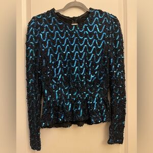 Vintage Sequin Jacket / Top – Paillette Party